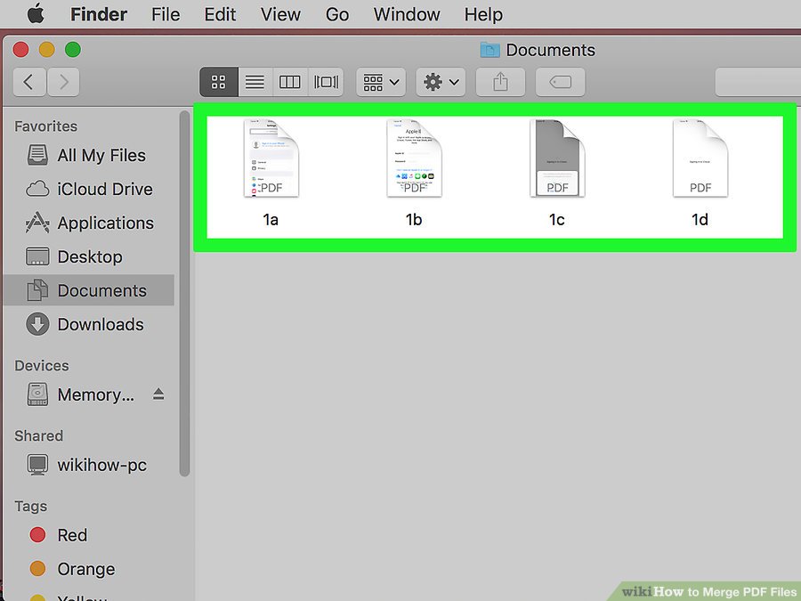 How to Combine PDF Files By Using MAC step 2