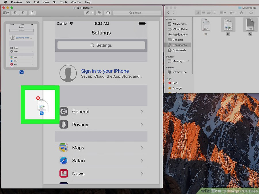 How to Combine PDF Files By Using MAC step 7