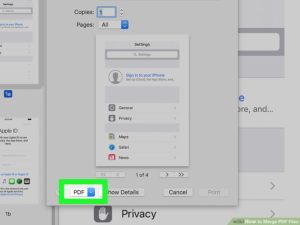 How to Combine PDF Files By Using MAC step 10