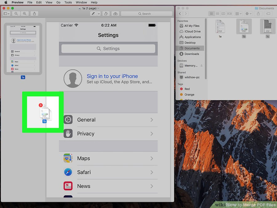 mac combine pdf using preview
