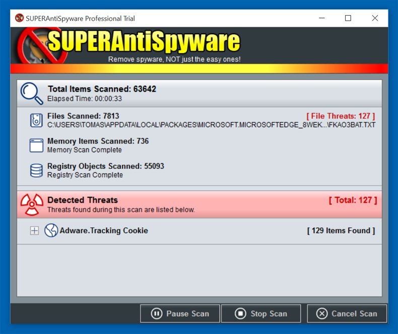 superantispyware database full of trojans