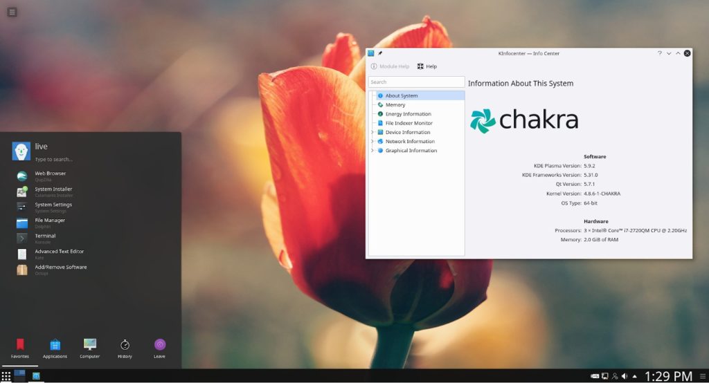 Как установить chakra linux