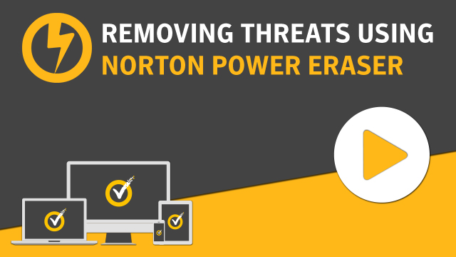 norton power eraser stuck at 100