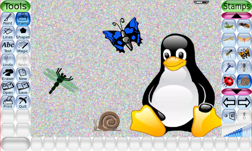 Прикладное приложение для создания презентаций tux paint